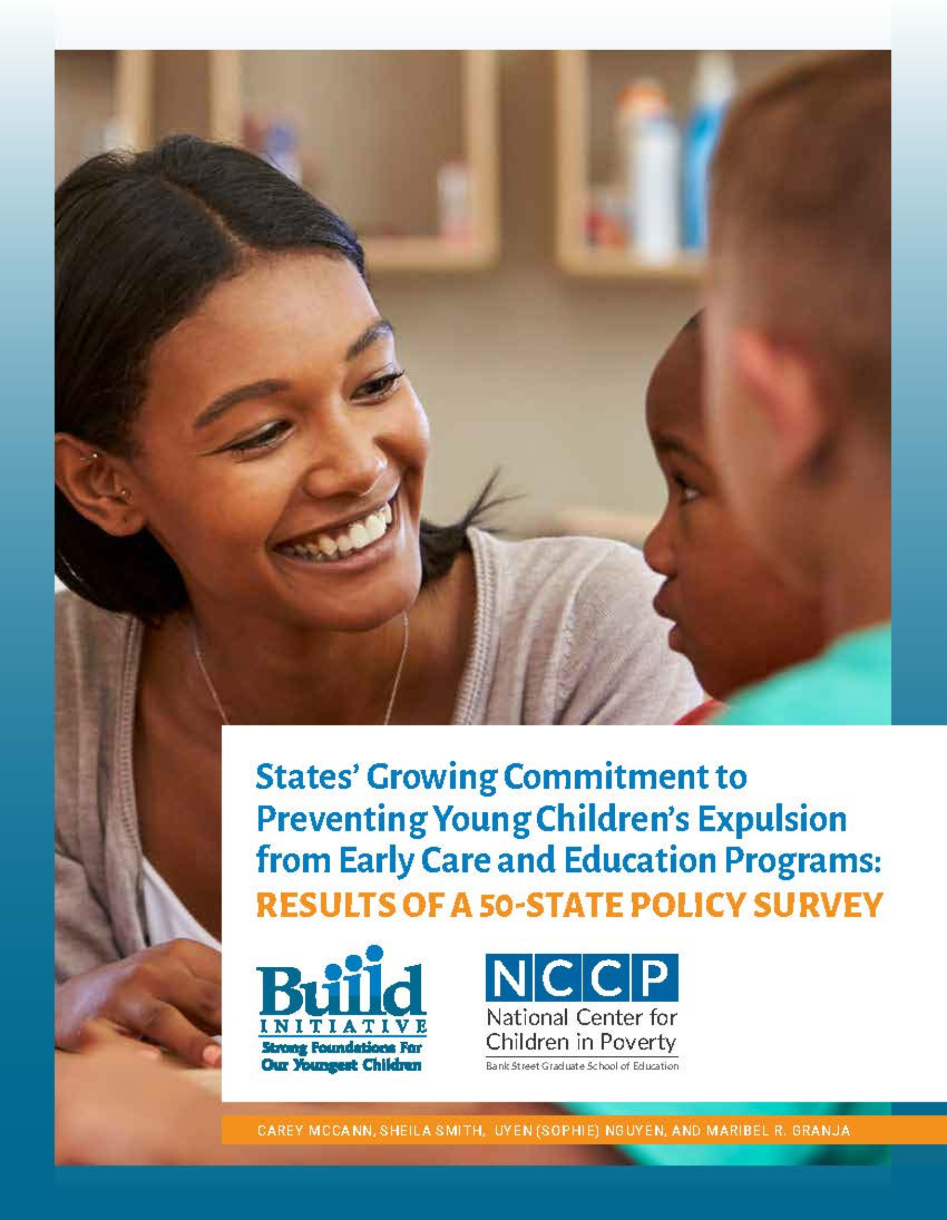 States' Growing Commitment to Preventing Young Children's Expulsion from Early Care and Education Programs: Results of a 50-state policy survey report cover
